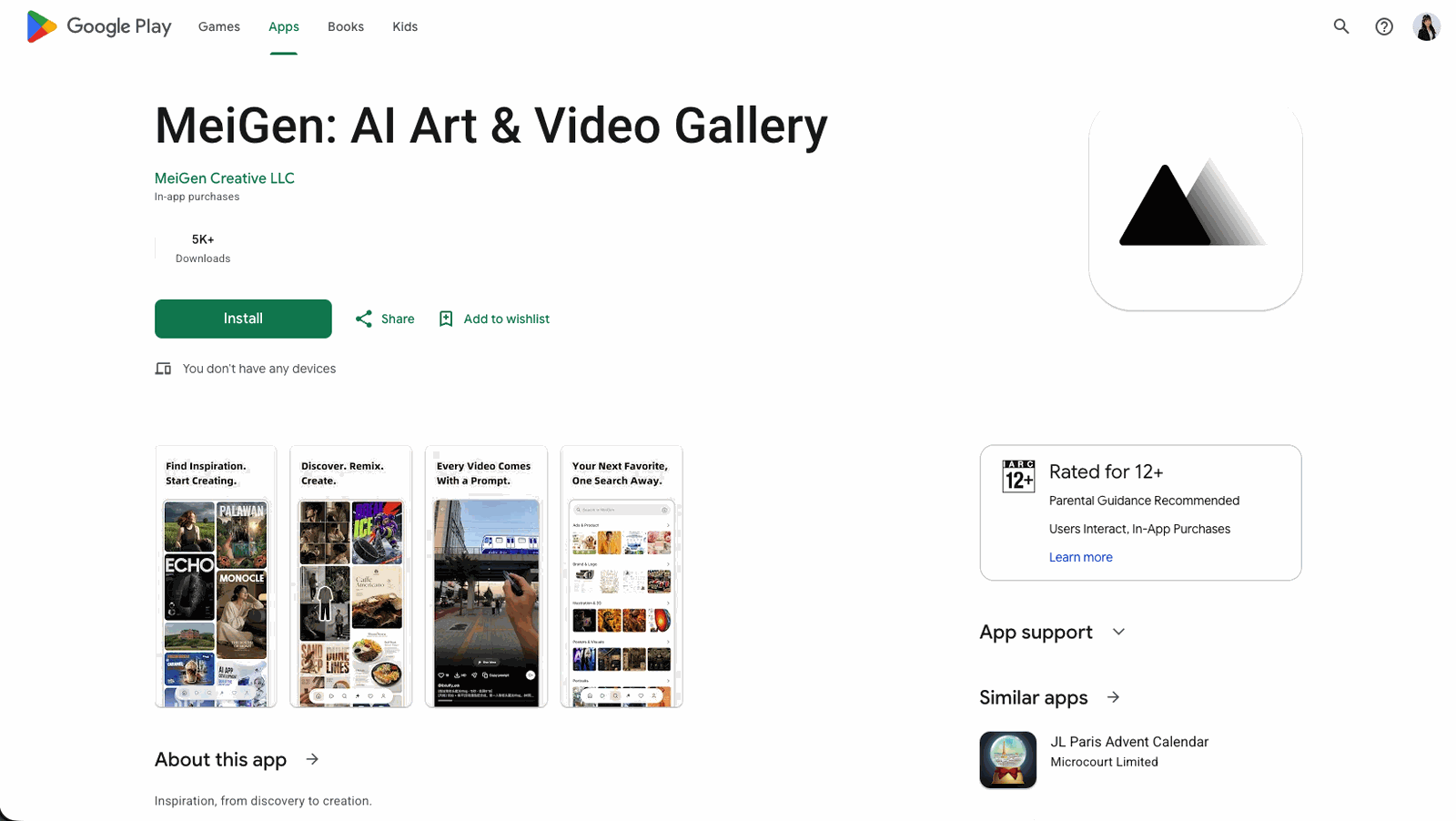 Google Play上的MeiGen App